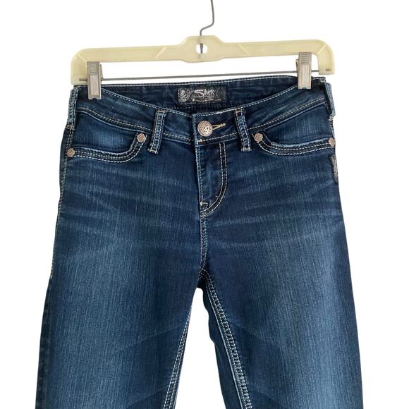 Silver Jeans Co Suki High Super Skinny Mid Wash Tailored Stretchy Jeans Size 26 - Picture 5 of 15